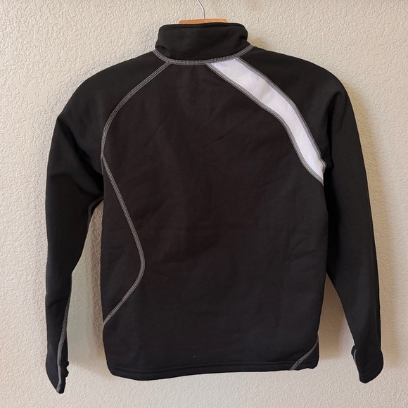 Obermeyer Alias Fleece Black and White 3/4 Zip Pullover Size M - Picture 3 of 8